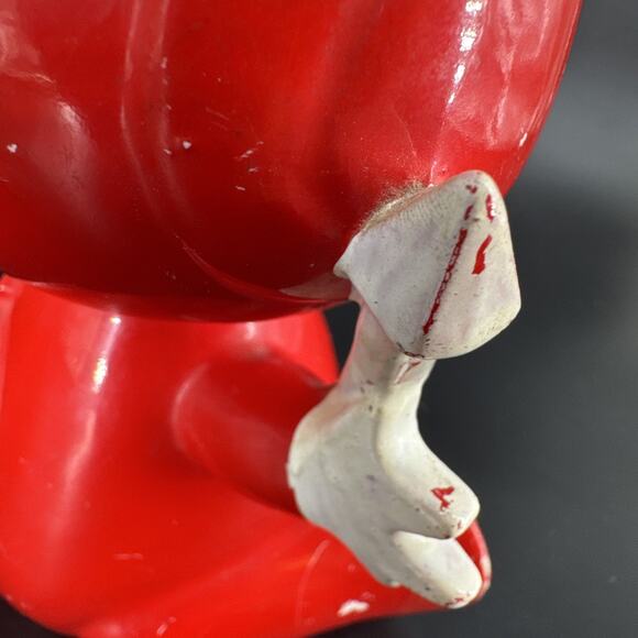 Vintage Li'l Devil Ceramic Coin Piggy Bank w/Stopper MCM Kitschy Style REPAIR - Picture 10 of 16